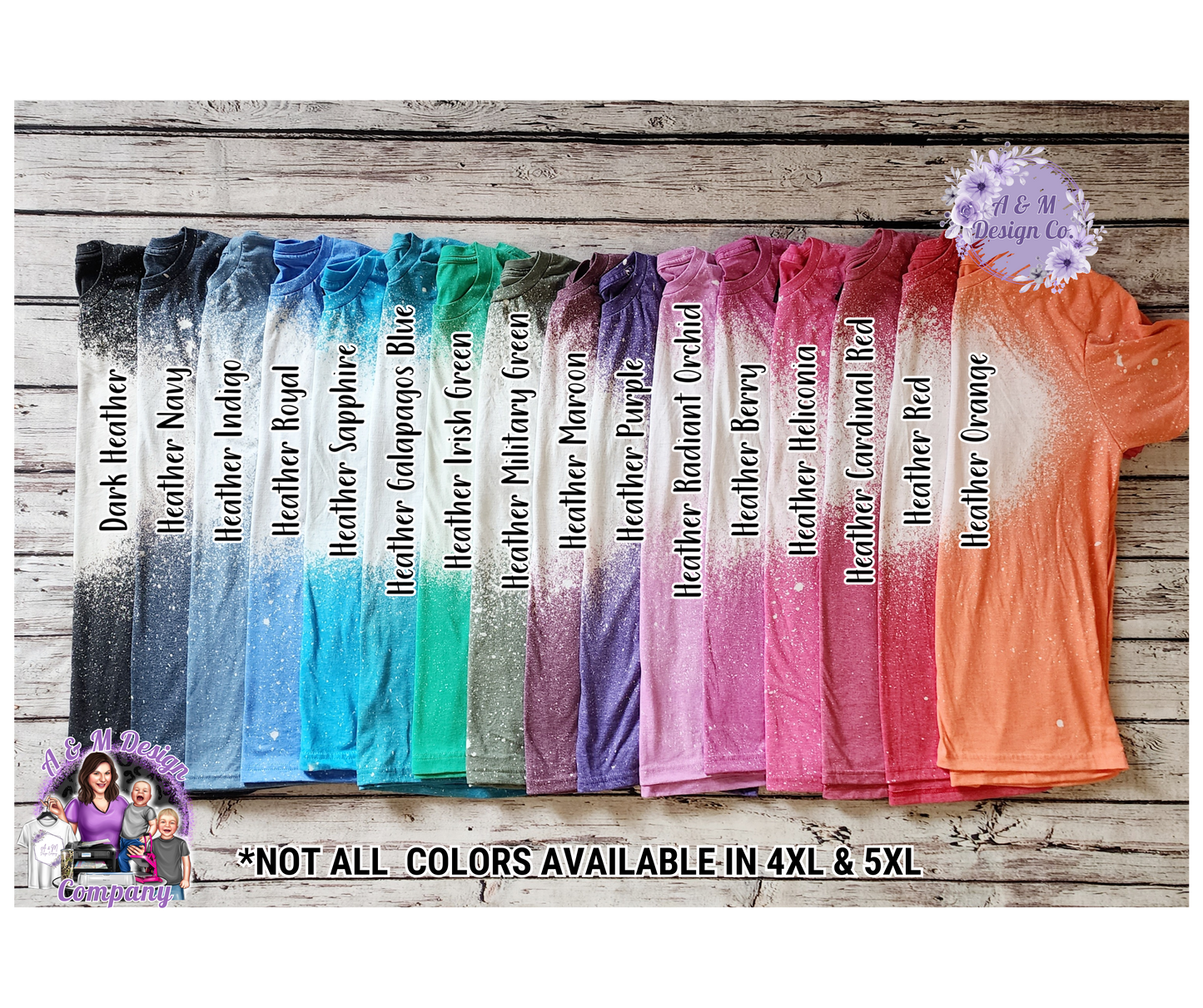 Nurse Stethoscope Rainbow Bleached Tee