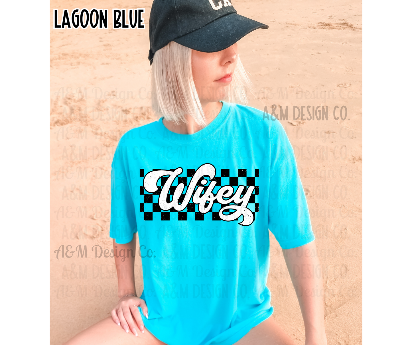 Retro Wifey Graphic Tee-Comfort Colors