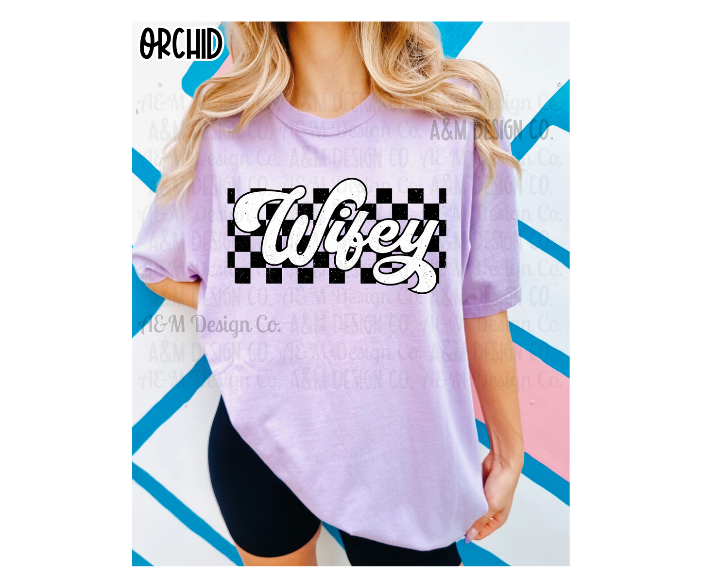 Retro Wifey Graphic Tee-Comfort Colors