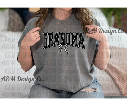 Grandma-Checkered Bow