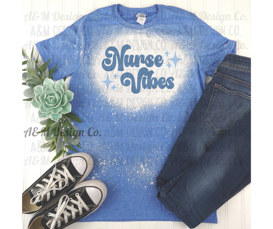 Nurse Vibes Bleached Tee