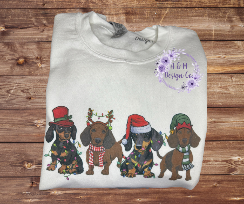 Christmas Wiener/ Dachshund Mom Sweatsuit