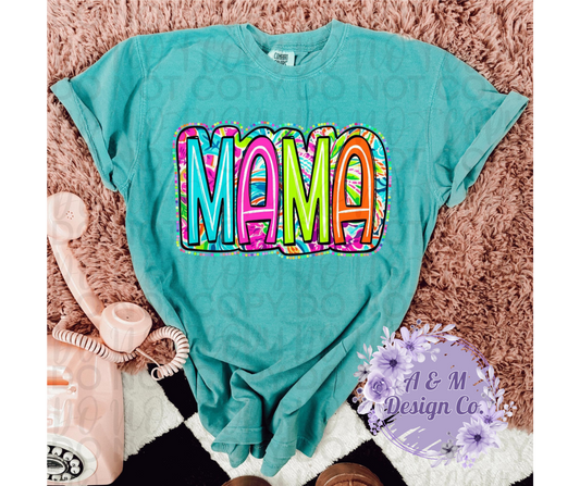 Mama Neon Doodle